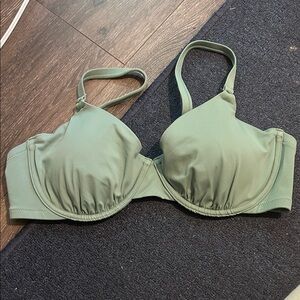 Green Underwire Bikini Top
